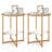 Cross Legs End Table Set
