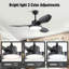 Ventilateur de plafond 47 "avec lumière DEL 22W et télécommande-12101294-12101295-12101293