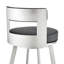 Tabouret tournant 30 "en métal avec similicuir-1079632546