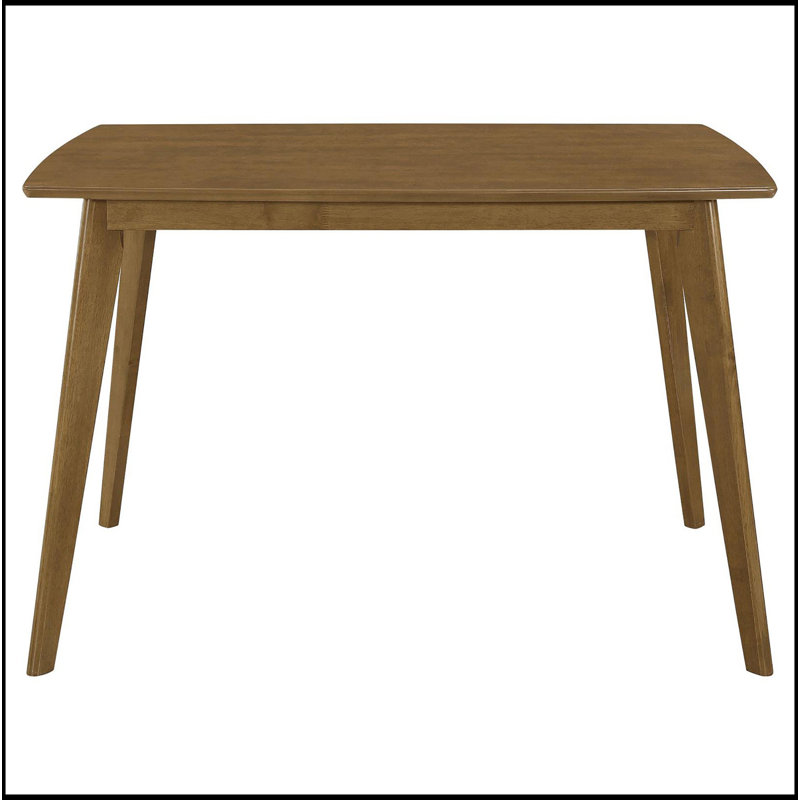 Retro Chestnut Dining Table With Angled Legs