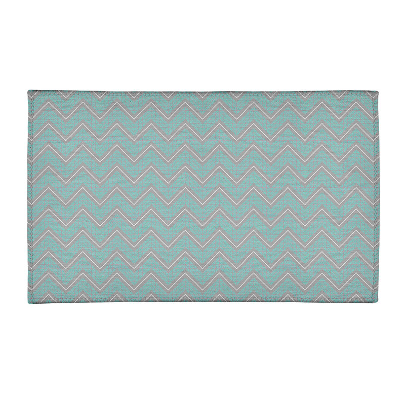 Chenille Chevron Indoor Rug, Rectangle 3' x 5'
