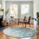 Premium Machine Washable Prisco Teal Rug