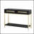 Entryway Table, Console Table with Two Drawers, Retro Hallway Table with Striking Geometric Design for Entryway and Living Room (Black)-451607860