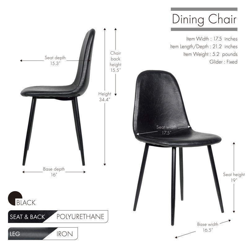 Kessel Dining Chair, Black