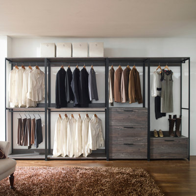 Ensembles de rangement avec système de placard l 143 po Monica