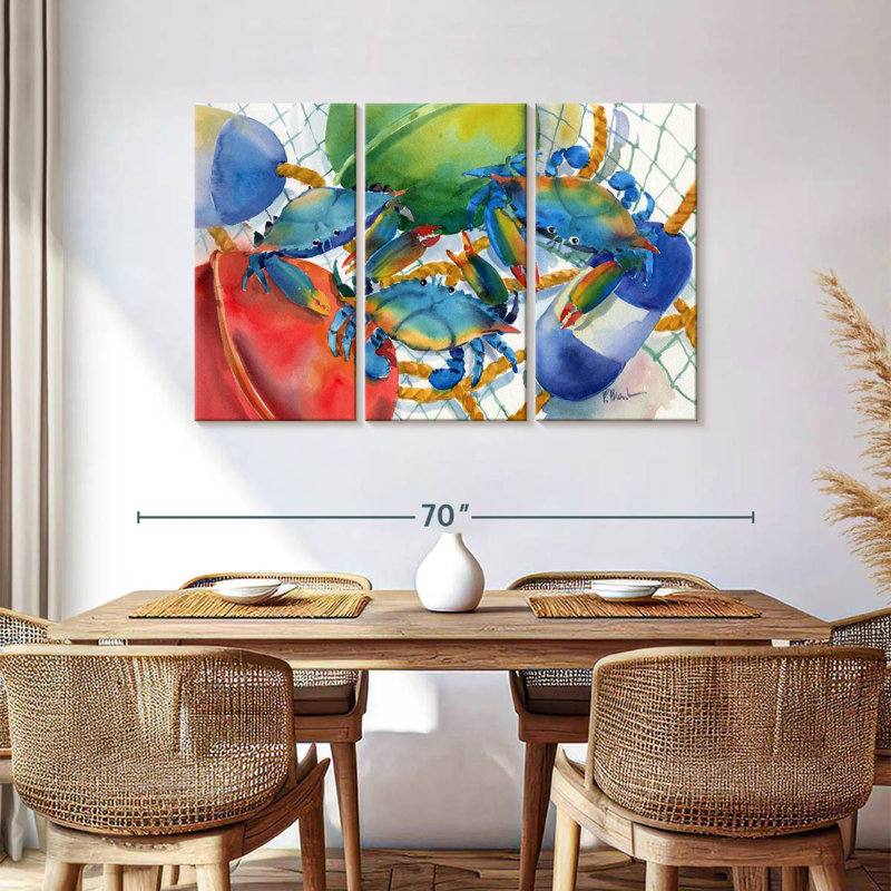 Brampt Crabs And Floats, 36" H x 57" W