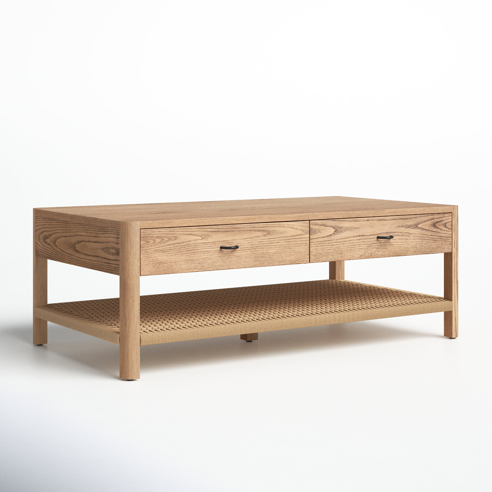 Deirdre Solid Wood Single Coffee Table, Dune Ash Veneer