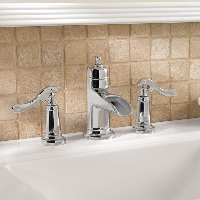 Ashfield Centerset Bathroom Faucet with Drain Assembly, Polished Chrome