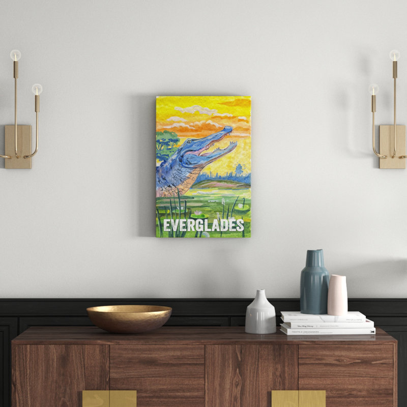 Everglades Poster II - Wrapped Canvas Print, 61cm H x 41cm W x 3.81cm D