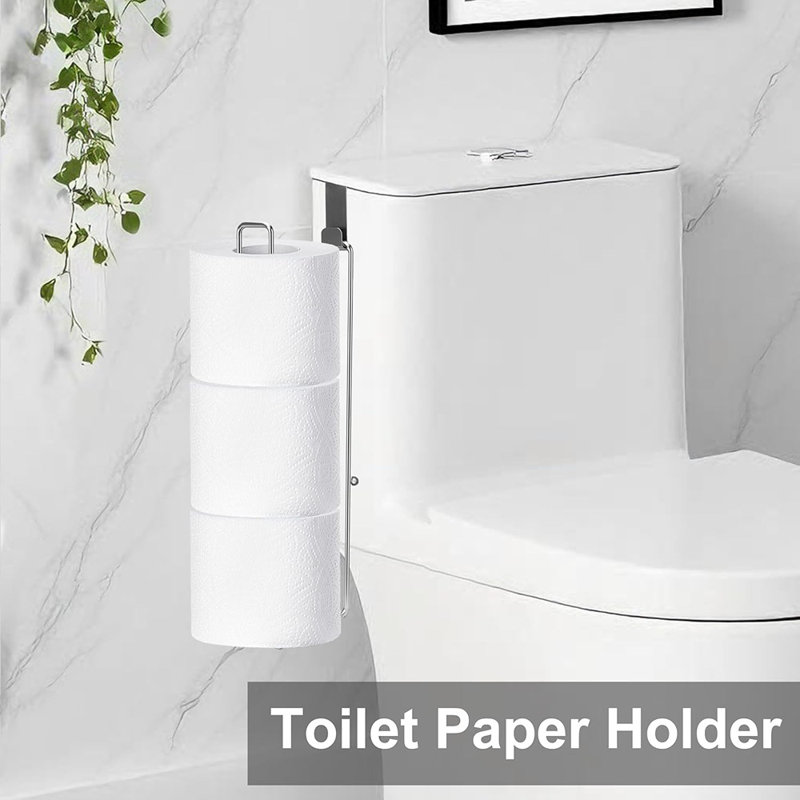 Porte-papier hygiénique mural en acier inoxydable 3 rouleaux