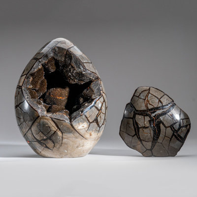 Polished Septarian Druzy Geode Egg from Madagascar (30 Lbs)