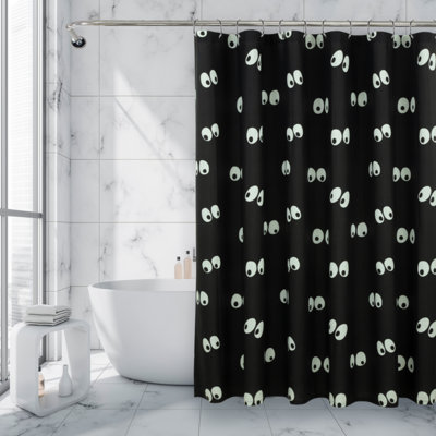 Panneau de rideau semi-transparent en mélange de polyester Ratliffe