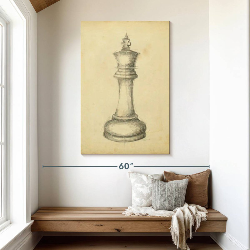 Senne Antique Chess I, 48" H x 32" W