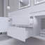 Ensemble de meuble-lavabo mural double 60 po Babajide-663310711