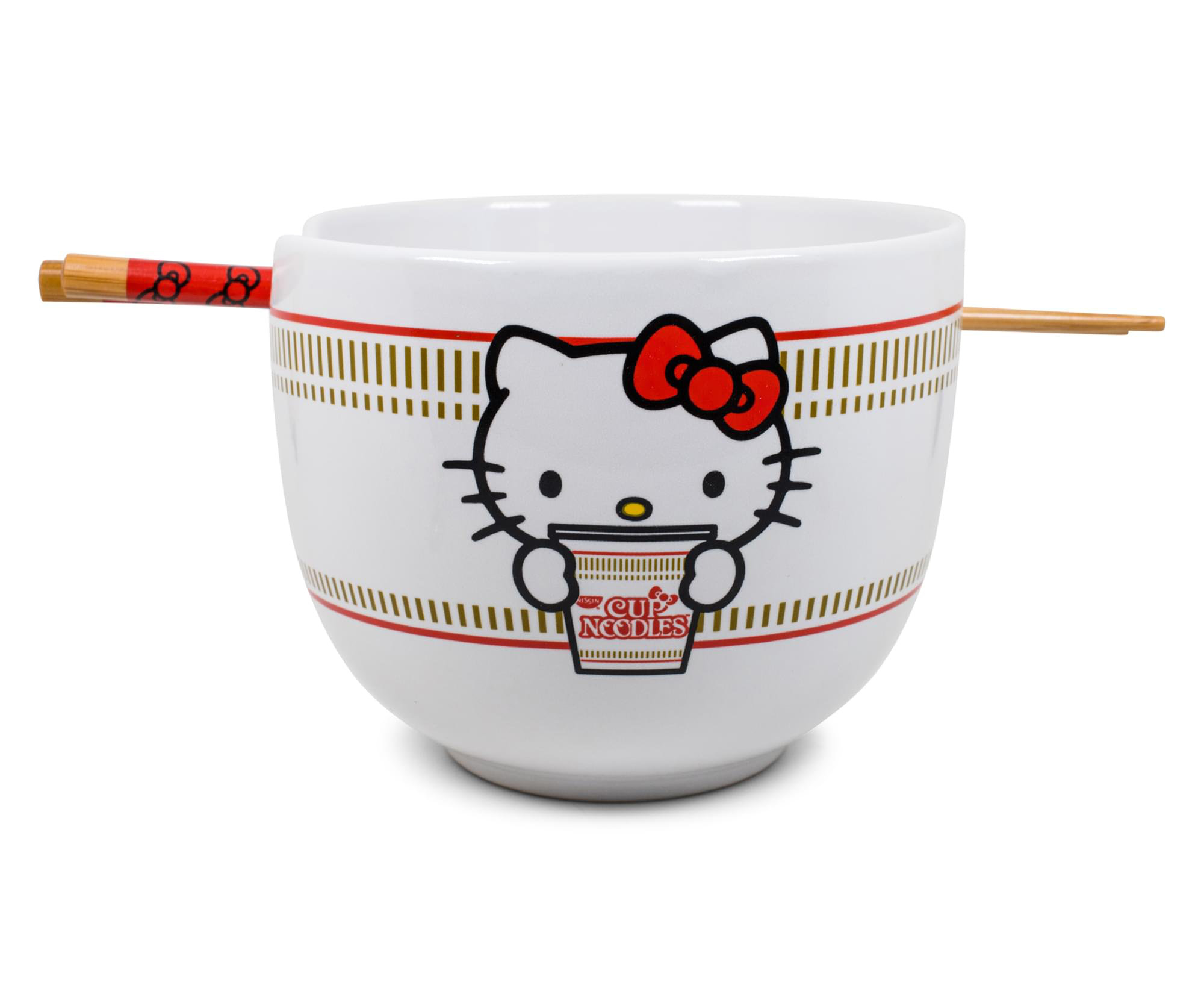 Silver Buffalo Bratz 20-Ounce Ceramic Ramen Bowl and Chopstick Set