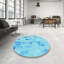 Tapis abstrait bleu-257254076
