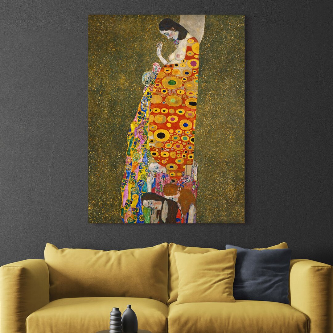 Leinwandbild Die Hoffnung II von Gustav Klimt