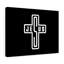 Jesus White Cross - Wrapped Canvas Print-898044734