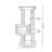 Simple and Creative Grey Cat Climbing Frame
