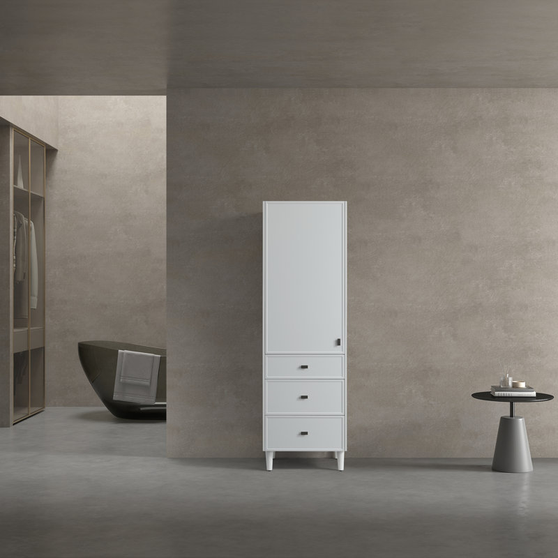 Armoire à linge pour salle de bain Cole