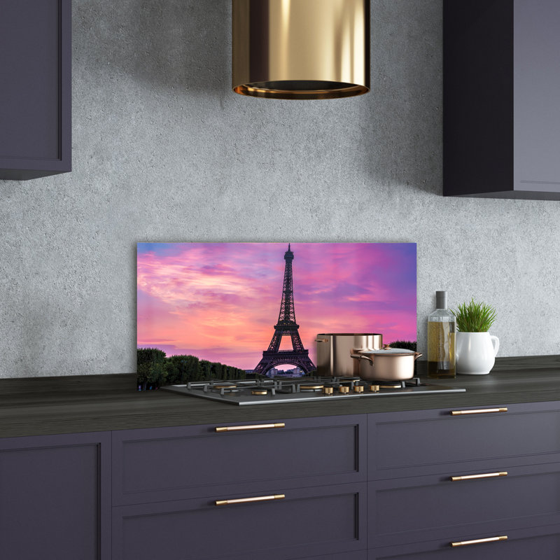 Lujaine 50cm W x 100cm L Glass Peel and Stick Panel