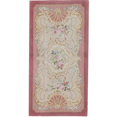 Hand-Knotted High-Quality Pink Area Rug