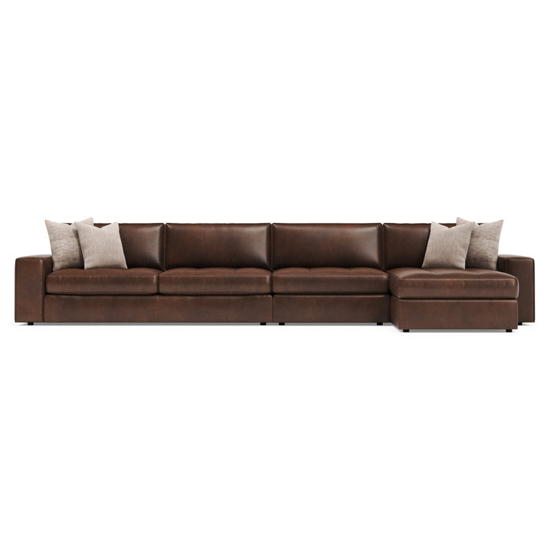 Bernhardt Nest 3-Piece Leather Sectional