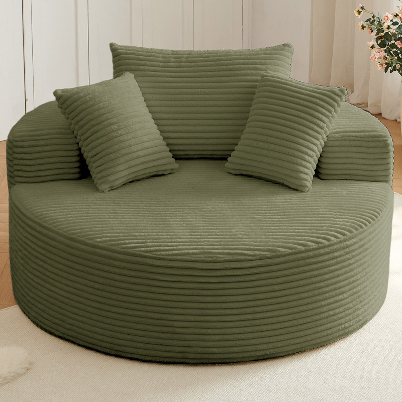 Très grand fauteuil d'appoint Boneless, Vert