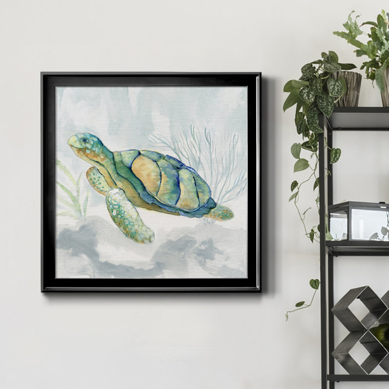 Reproduction d'art sur toile encadrée, Cadre noir, H 26,5 po x l 26,5 po x P 1,5 po