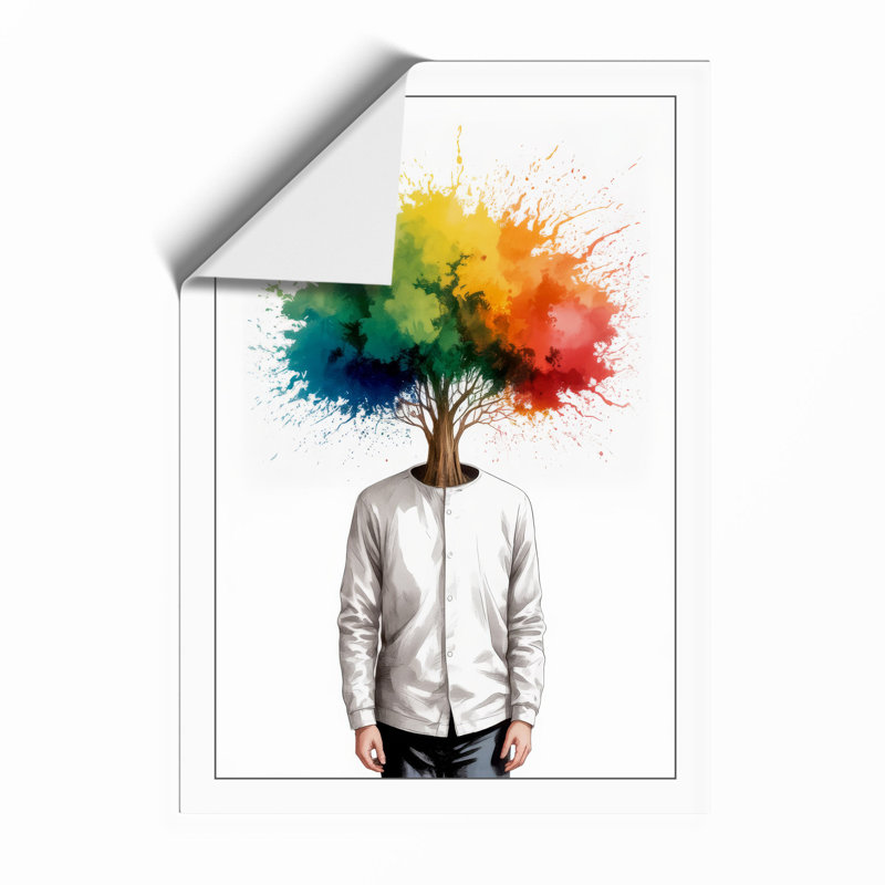 Thoughts in Motion Modern - Framed Print, Unframed, A2 - 59.4 x 42.0 cm