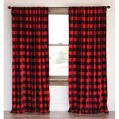 Rideau avec passe-tringle Lumberjack