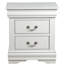 Table de chevet blanche avec 2 tiroirs en pin massif - Rehaussez le décor de votre chambre à coucher