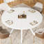 Round Metal Base Dining Table