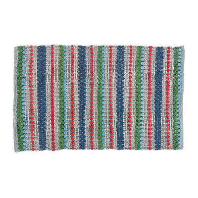 Mlynn Cotton Striped Indoor Rug