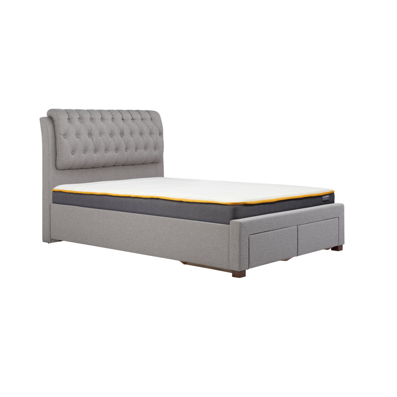 Stonesby Upholstered Bed, Grey, Kingsize (5')