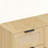 Modern Rattan Wood Storage Cabinet