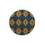 Tapis bleu délavé à motif frangé traditionnel-1699409458
