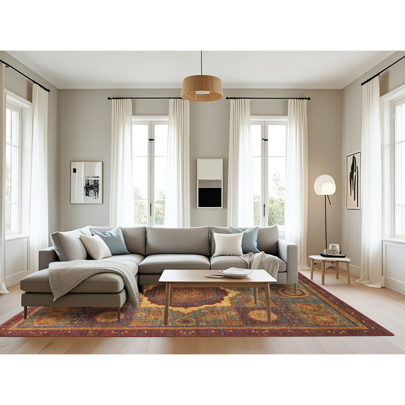 Tapis abstrait moderne 1473, Rectangle 8 pi x 10 pi