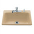 Bakersfield Self Rimming Kitchen Sink in Mexican Sand with Four Hole Faucet Drilling