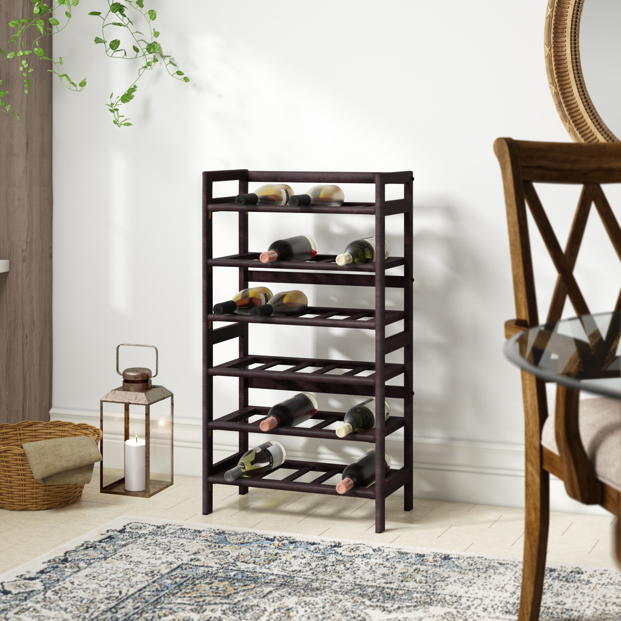 HOLGER Acacia Solid Wood Shoe Storage Organizer 2-Tier Stackable Shoe Rack,  Dusk Gray