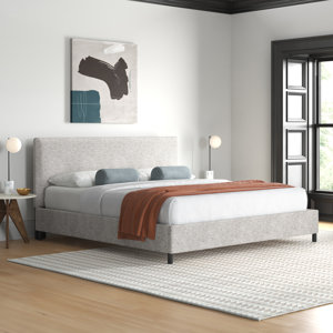 Mercury Row® Pyburn Upholstered Platform Bed & Reviews | Wayfair