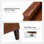 Fauteuil à oreilles en cuir véritable Ameliah-2003456420