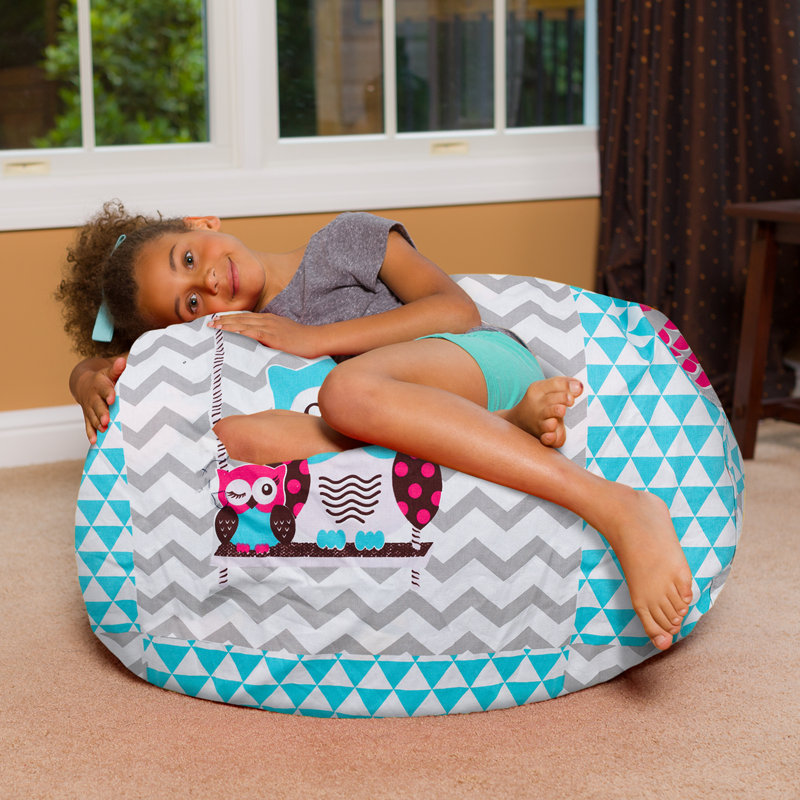 Fauteuil à billes pour enfants, adolescents et adultes - Rempli de perles souples, comprend une housse amovible et lavable à la machine - Plusieurs couleurs, tailles et tissus, y compris nylon doux et toile avec motifs