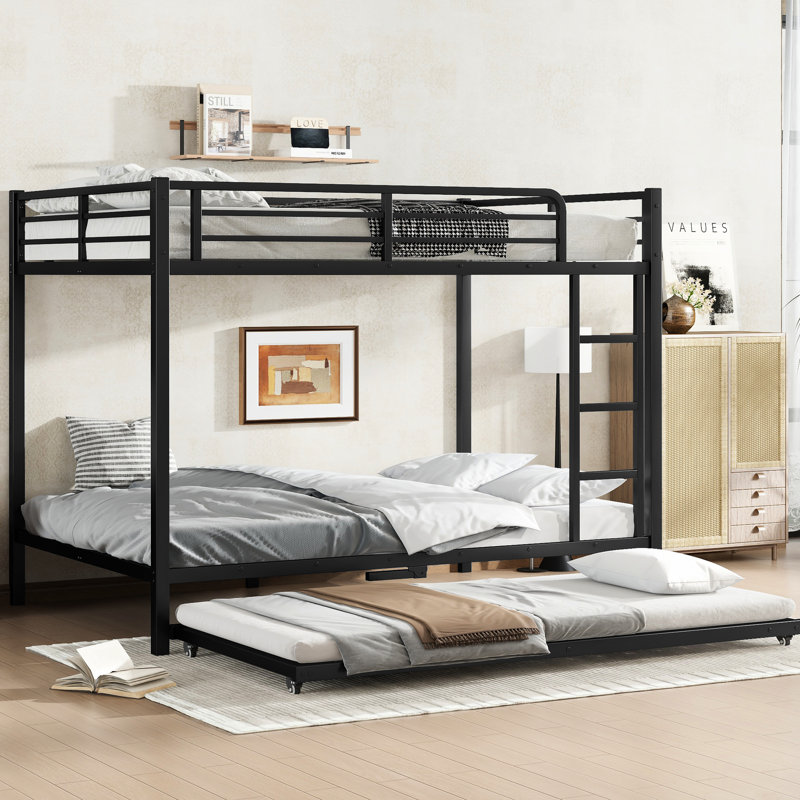 Black Full Over Metal Bunk Bed - Strong Construction, Non Fading Coating, Easy Assembly Metal, Finish, To Assemble