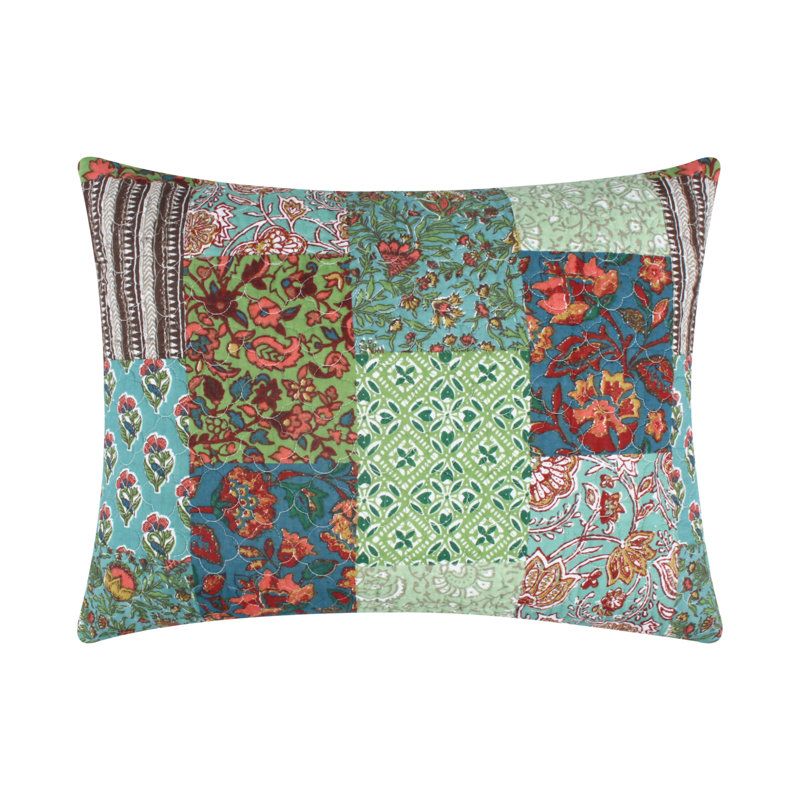 Greenland Home Fasions Jasmin Jade Standard Sham, 20x26, Standard