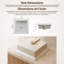 Lavabo de salle de bain encastré en porcelaine vitrifiée 16 pouces Cantrio PS-105