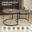 Ensemble de 2 tables basses gigognes en bois