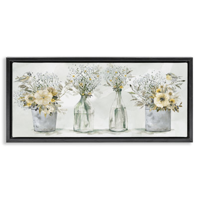 Songbirds with Floral Bouquets
