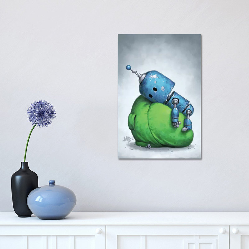 Pile faible par Matt Dixon-impression, Pas de tapis, Toile tendue, H 18 po x l 12 po x 1,5 po
