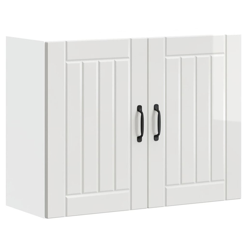 Standard Wall Cabinet, high gloss white, 60cm H x 80cm W x 31cm D